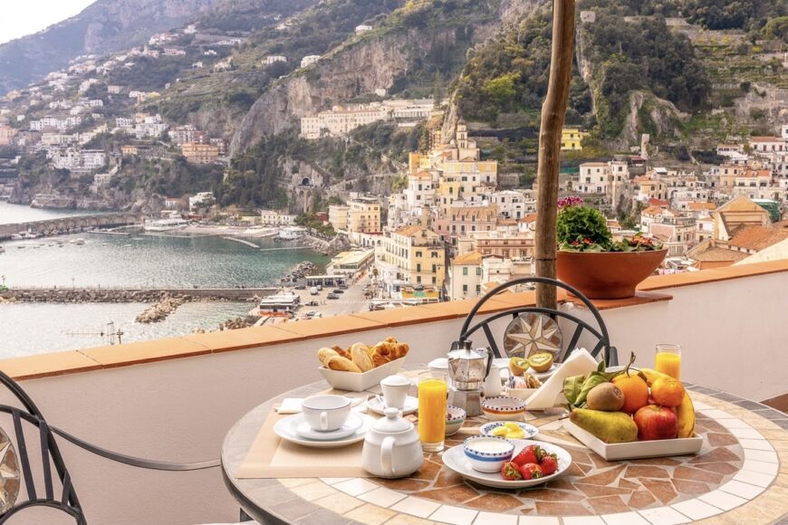 B&B Donna Giulia - Amalfi - Breakfast - Sea View